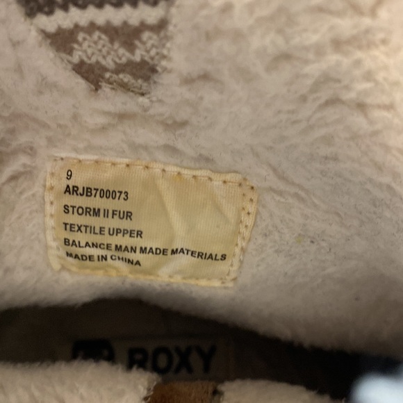 Roxy brown faux fur lined boots, size 9, good condition - Picture 8 of 12